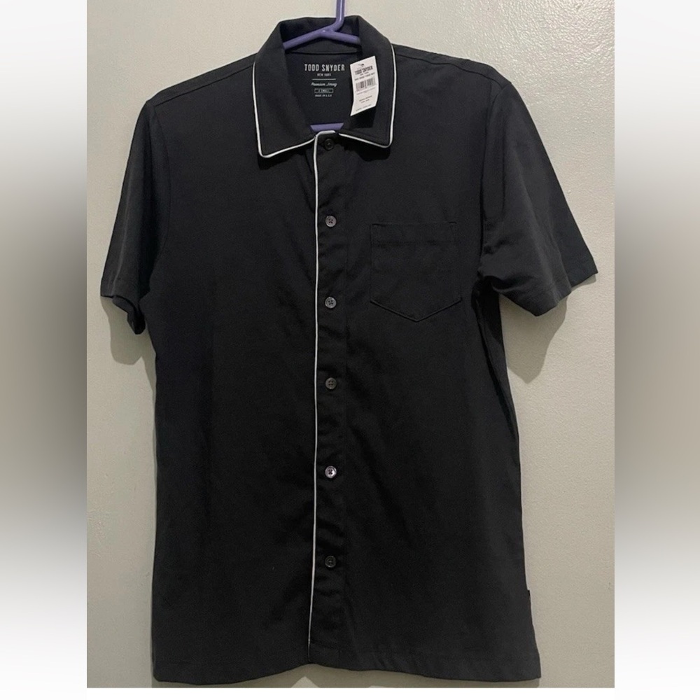 Todd Snyder Made in L.A. Montauk Tipped Full Placket Polo Size X-Small  NWT